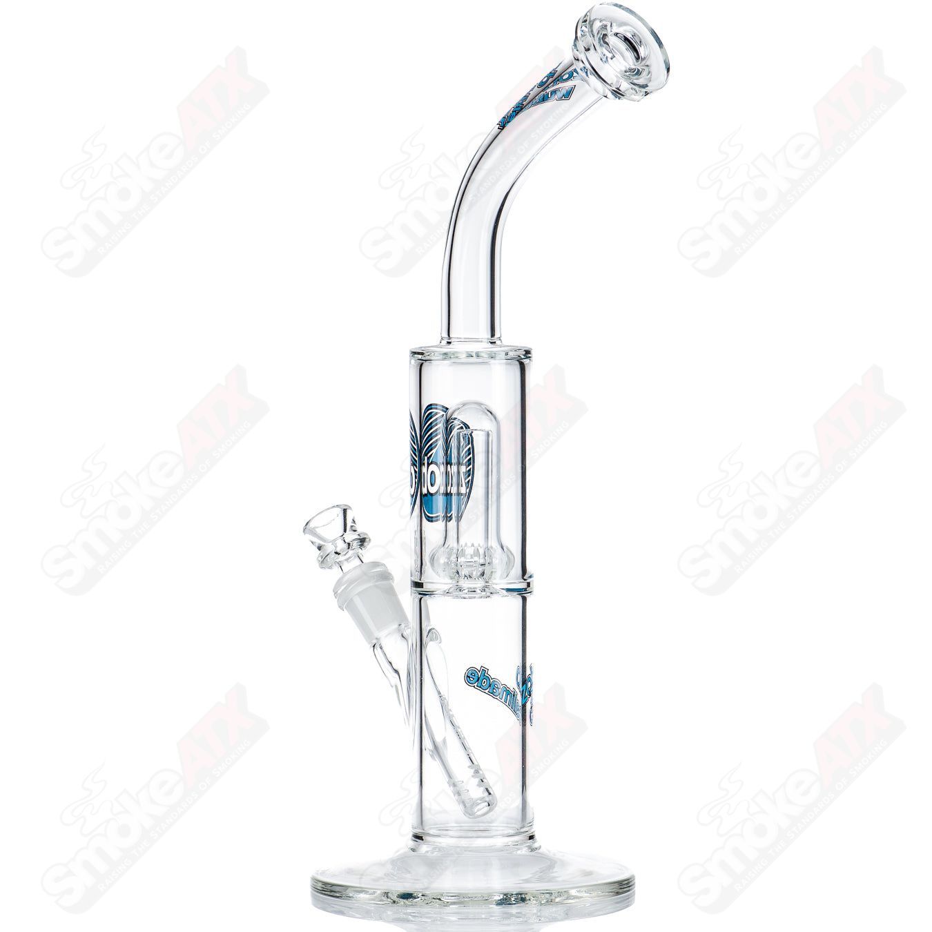 Wubbler UFO Bent Neck (Blue/Black) ZOB - Smoke ATX