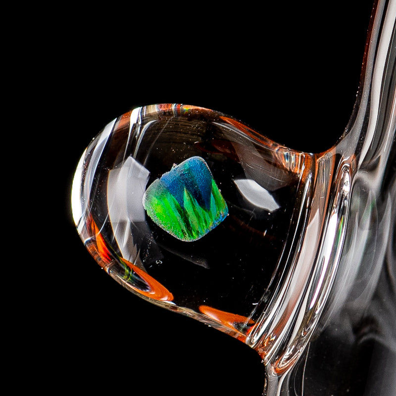 Orange Wig Wag Tube w Slide by Devon Glass - Smoke ATX