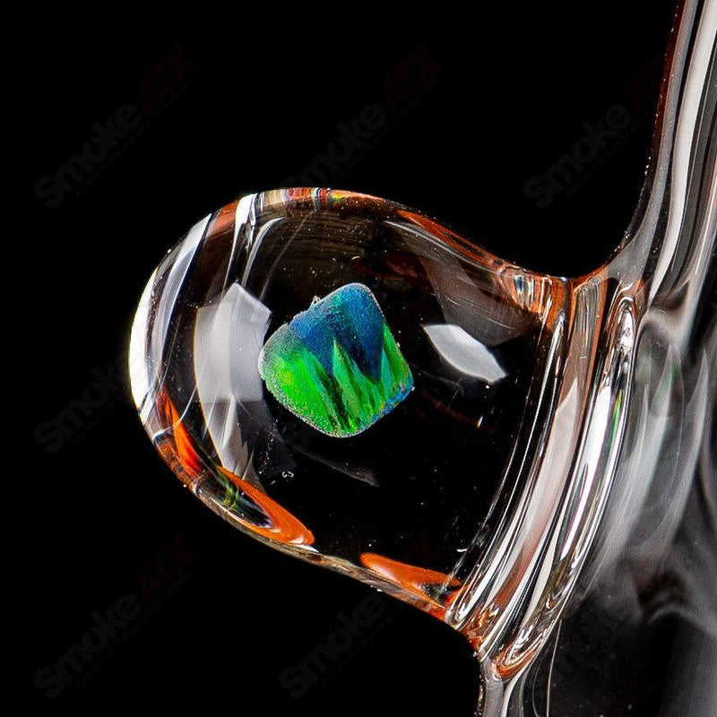 Orange Wig Wag Tube w Slide by Devon Glass - Smoke ATX