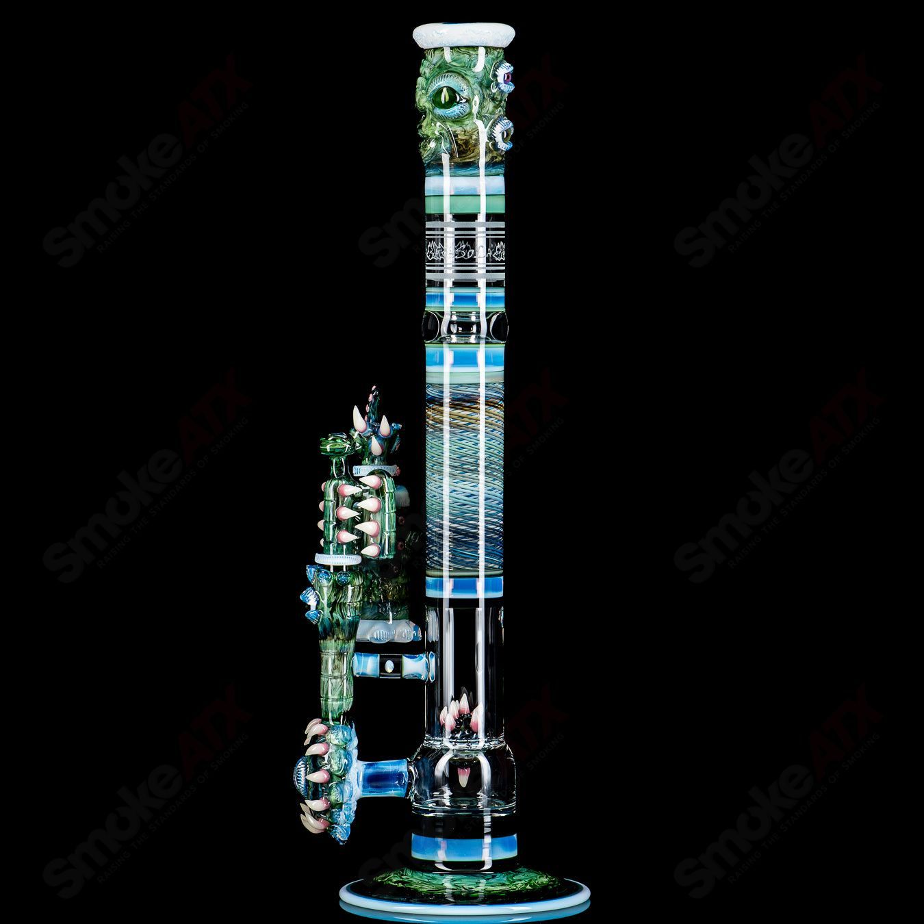 SoL-45 Lace Sphere & Dry Catcher Set by Salt x SoL Glassworks - Smoke ATX 