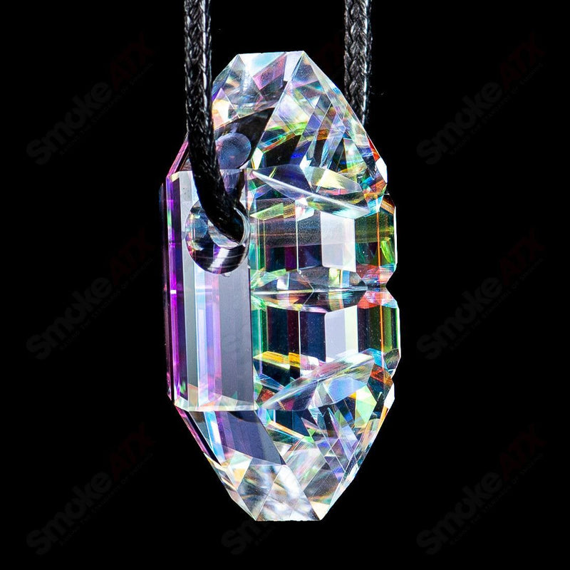 Dichro Diamond Faceted Pendant by Fatal Facets