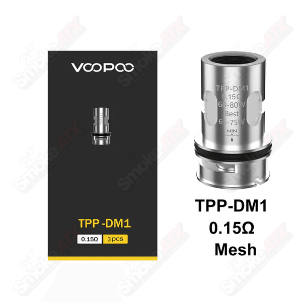 3 PCS 0.15OHM TPP-DM1  VooPoo - Smoke ATX 