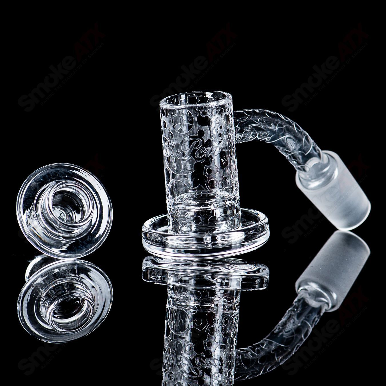14/45 Quave Club Banger with Cap (Top Shelf) by Quave X Swiss Perc - Smoke ATX 