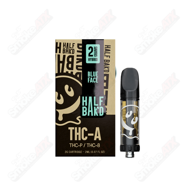 2g Blue Face Hybrid Cart (THC-A/THC-P/THC-8) Half Bakd - Smoke ATX 