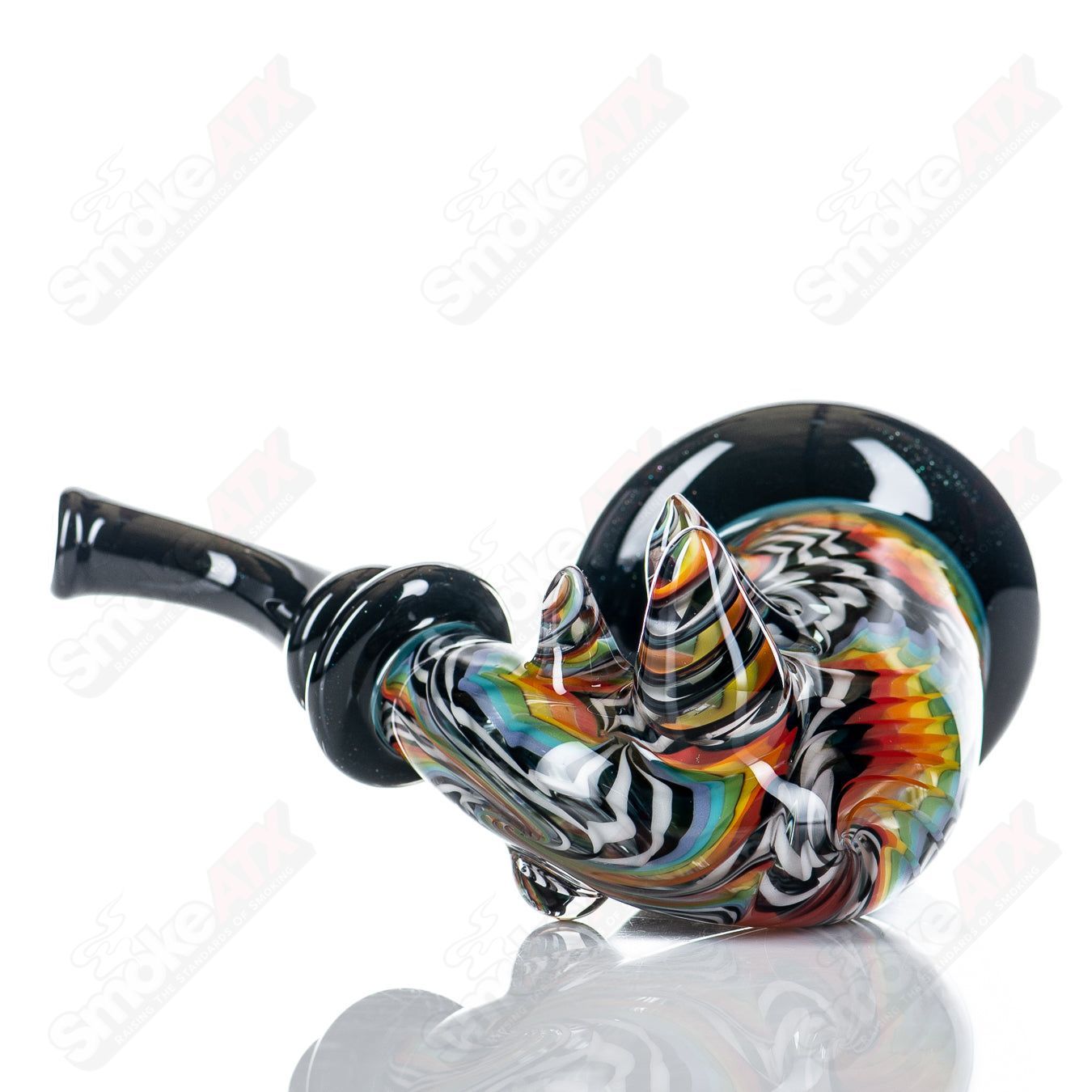 3D Spiral Wrap n' Rake Sherlock Collab by Shawna Benson (THG) x JMass Glass - Smoke ATX