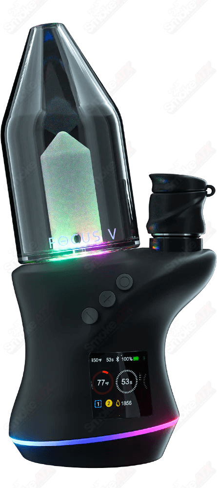 Black CARTA 2 Portable Electric Dab Rig Focus V - Smoke ATX 