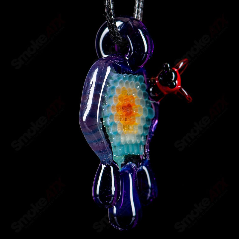 #2 Small Color Honeycomb Drip Pendant by Joe P Glass