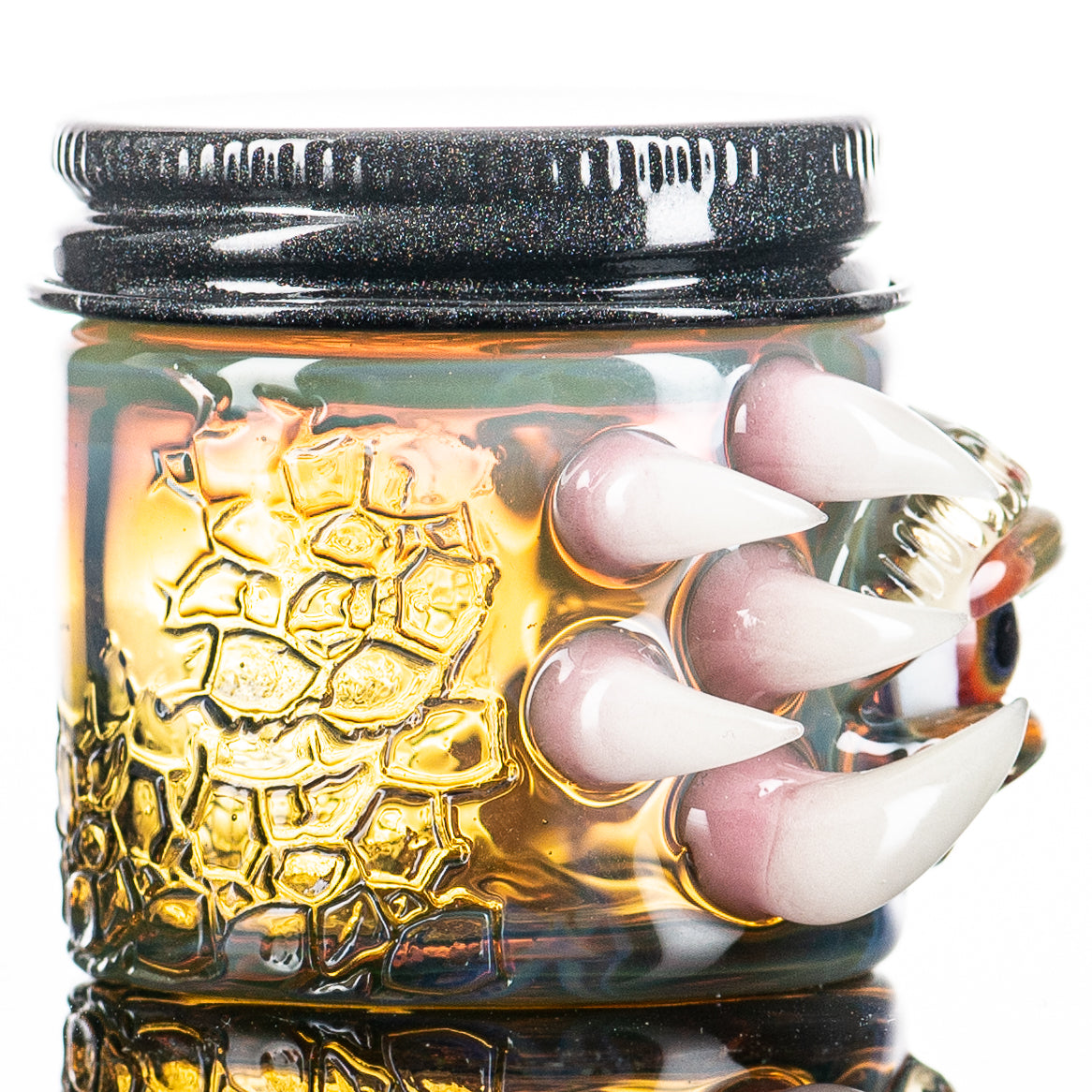Silver Amber, Serum CFL Glass Baller Jar X Salt