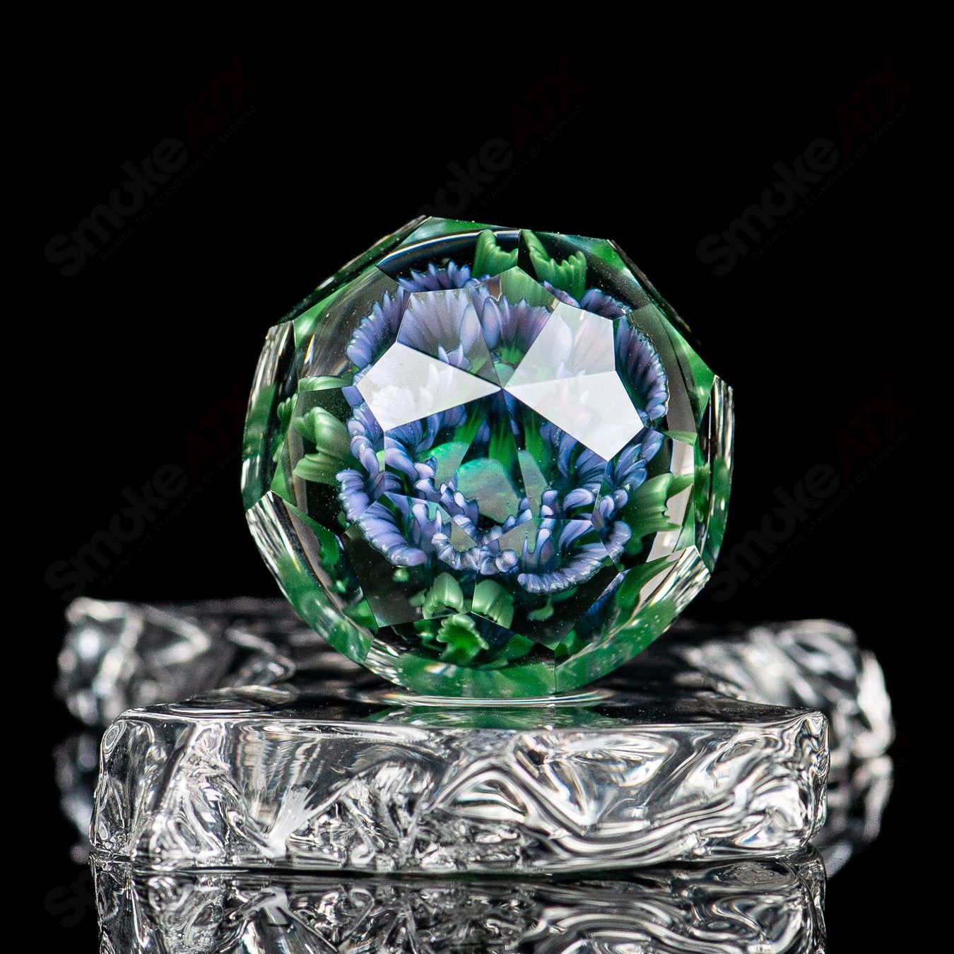 Flower Marble #2 Glass Impact x Fatal Facets - Smoke ATX 