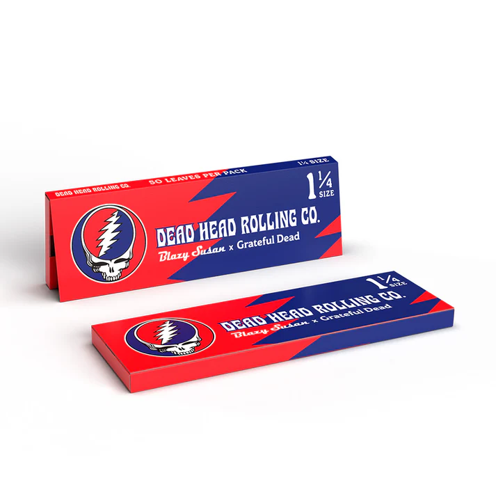 50pk 1 1/4 Rolling Papers Dead Head Rolling Co. G.D. X Blazy Susan