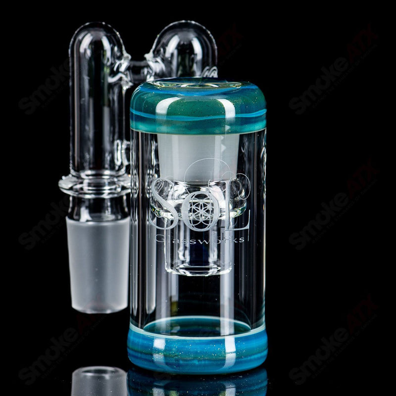 18mm (Shooting Star) Dry Catch by SOL Glassworks - Smoke ATX