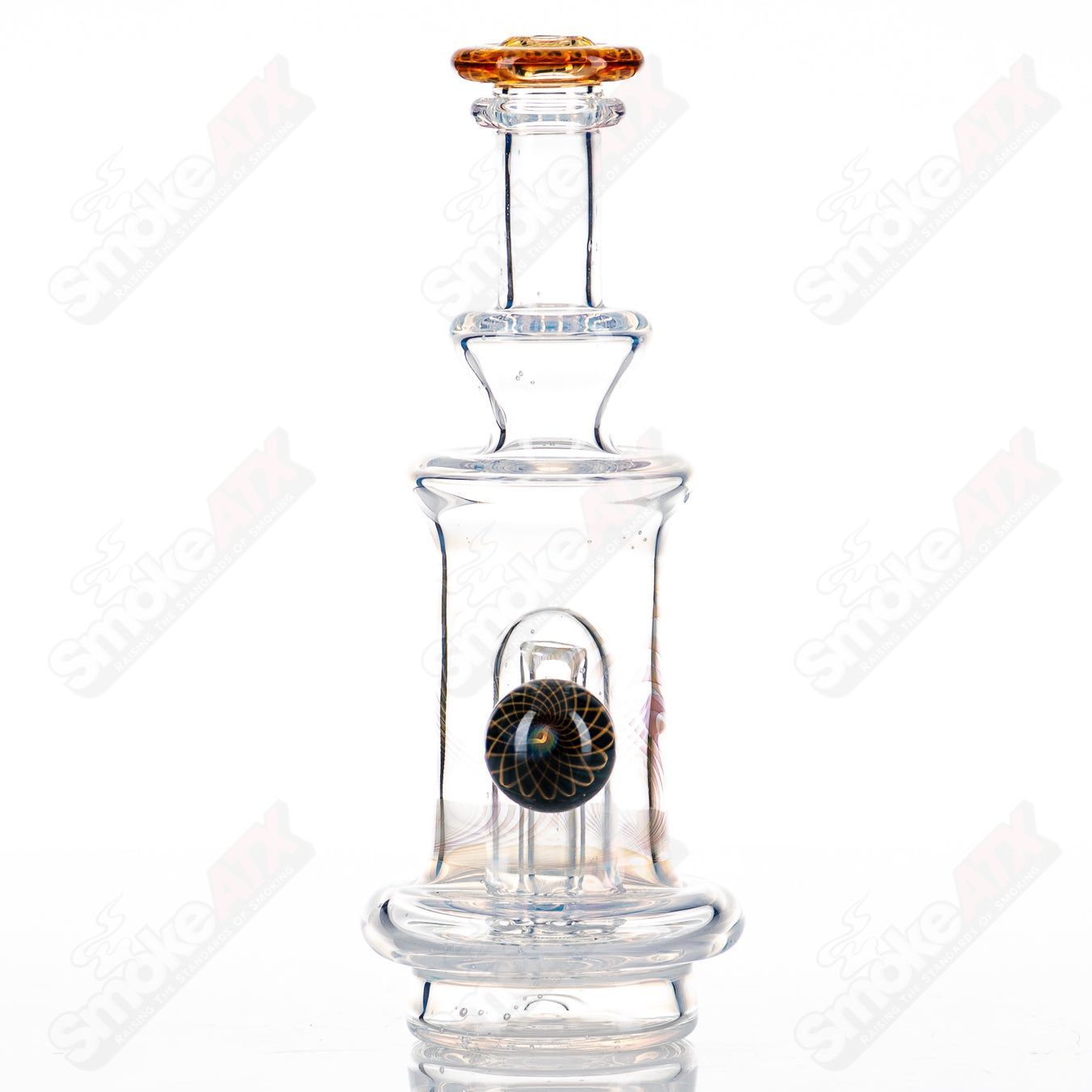 Moonstone Puffco Water Top by Gatez Glass - Smoke ATX 