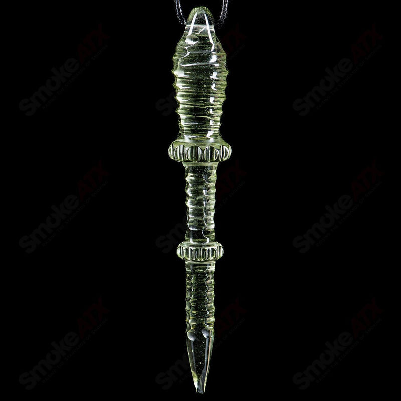 Penine Green Dabber Pendant Carver B - Smoke ATX 