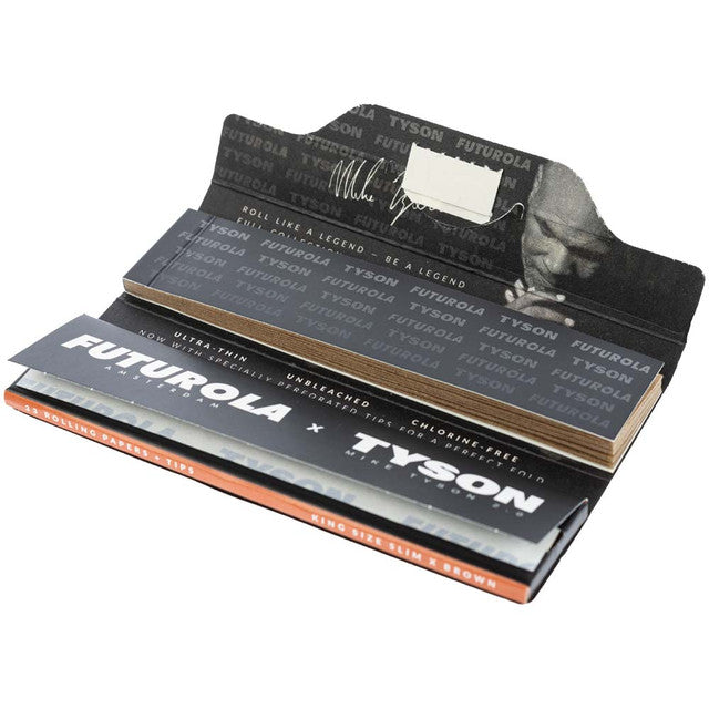 King Size Rolling Papers + Tips Tyson x Futurola - Smoke ATX 
