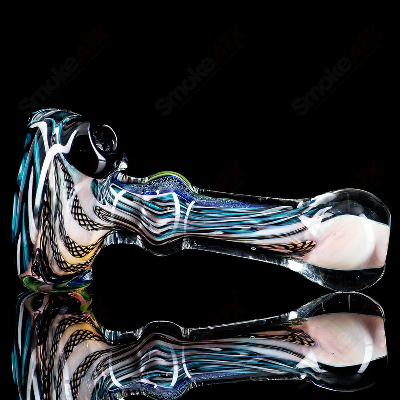 #1 Dichro Strip w/ Color Flower Spoon Talent Glass