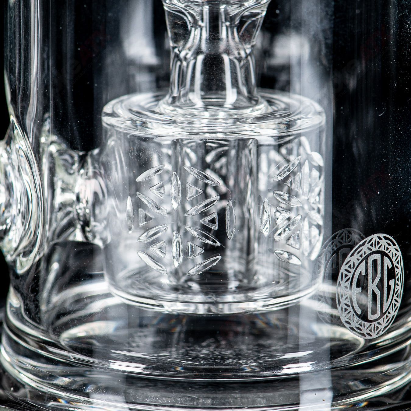 50mm Clear Taurus Incycler Fat Boy Glass - Smoke ATX 