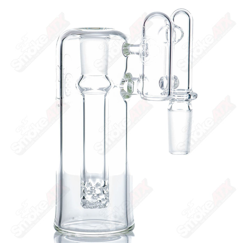 14mm Ash Catcher w/ Lace Perc and Splash Guard SOL Glassworks - Smoke ATX