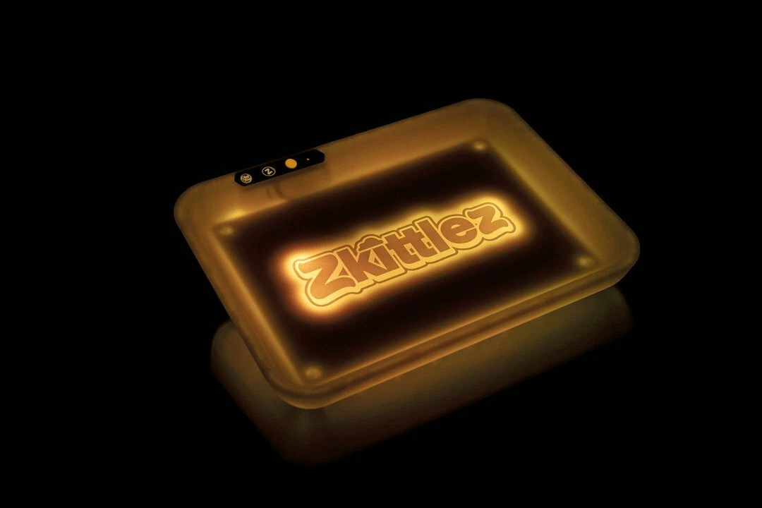 Yellow Zkittles Glow Tray - Smoke ATX