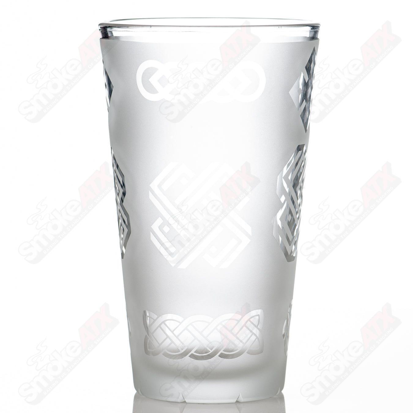#2 Worked Pint Glass Fatal Facets - Smoke ATX