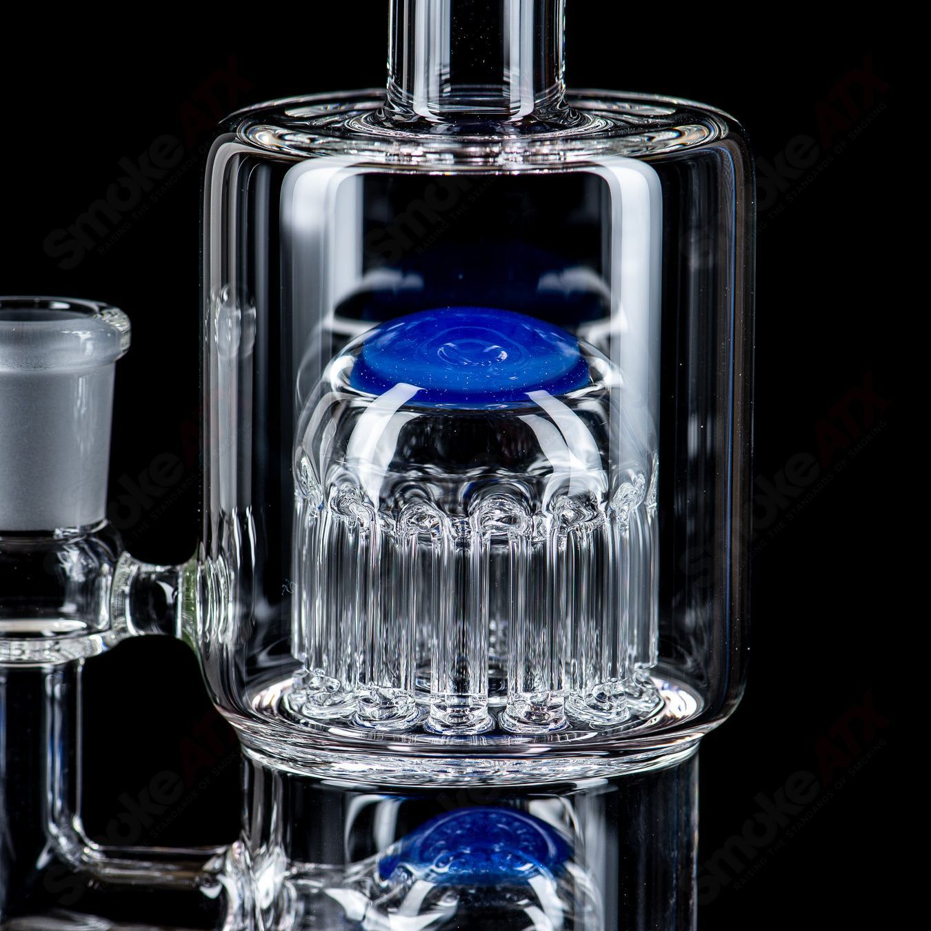 #1 14mm Double Macro XL with Color Accents by Toro Glass - Smoke ATX