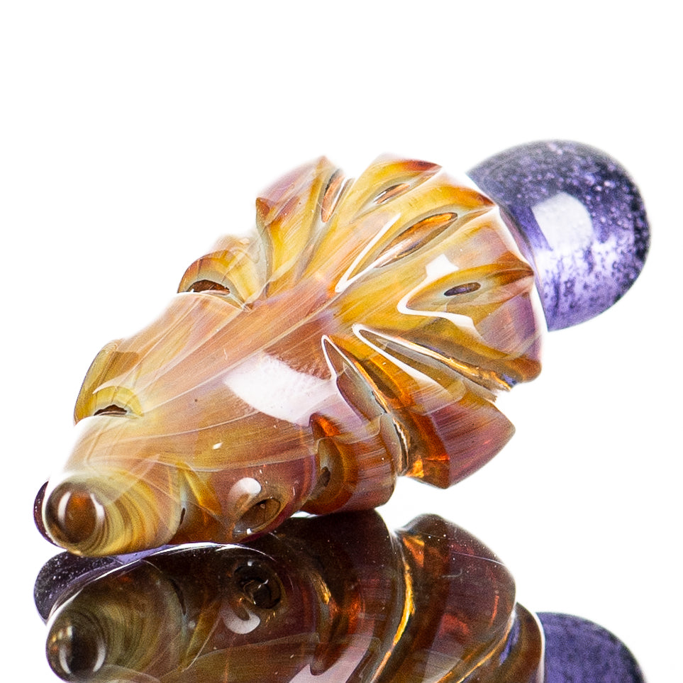 Carved Drip Pendant by Carver B