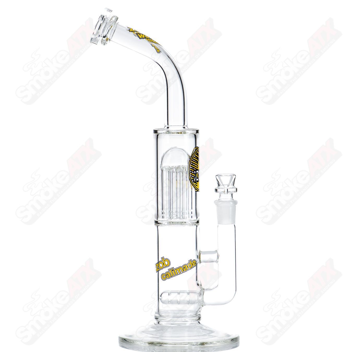 Stemless Diffused 8 Arm Wubbler (Yellow/Black) ZOB - Smoke ATX 