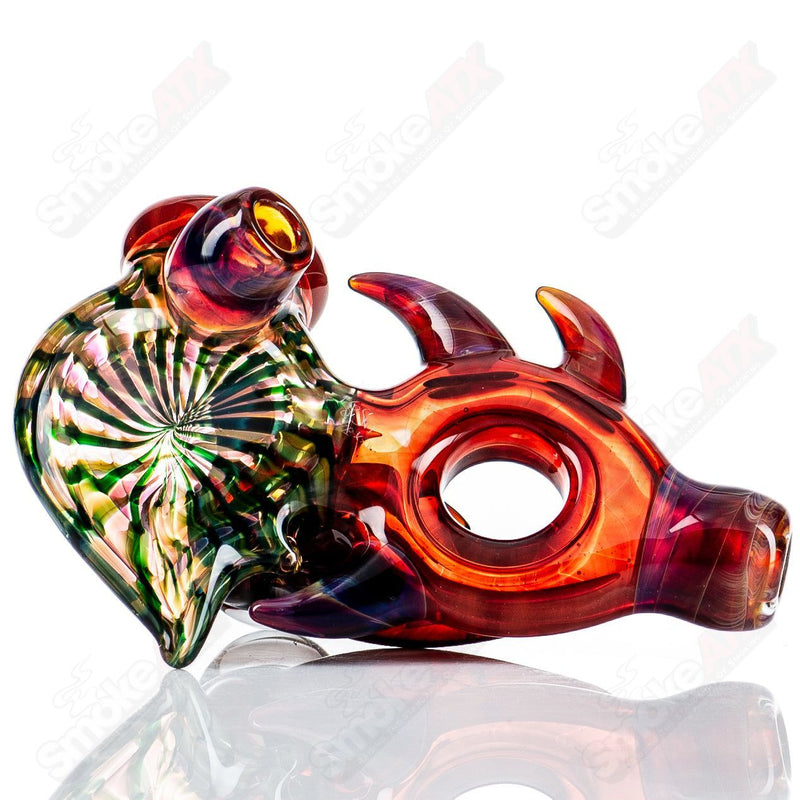 Piranha Hand Pipe Dosh Glass - Smoke ATX 
