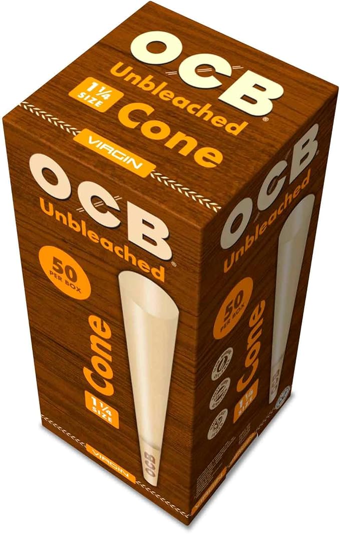 50pk Unbleached 1 1/4 Cones OCB