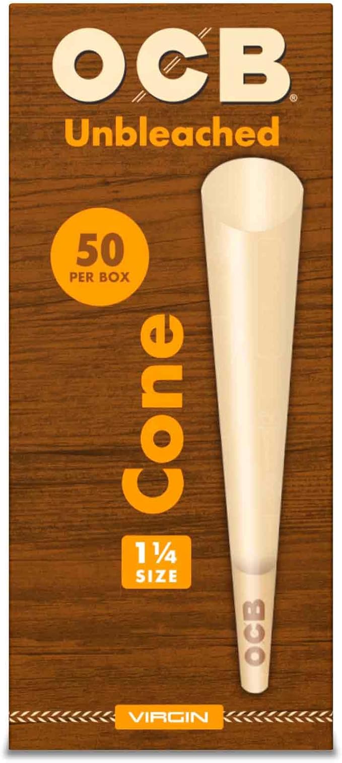 50pk Unbleached 1 1/4 Cones OCB