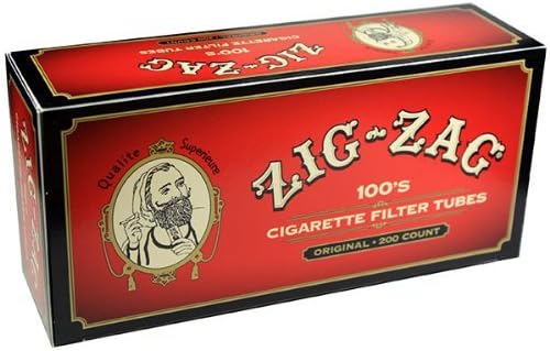 200ct 100s Cigarette Filter Tubes Original Zig Zag