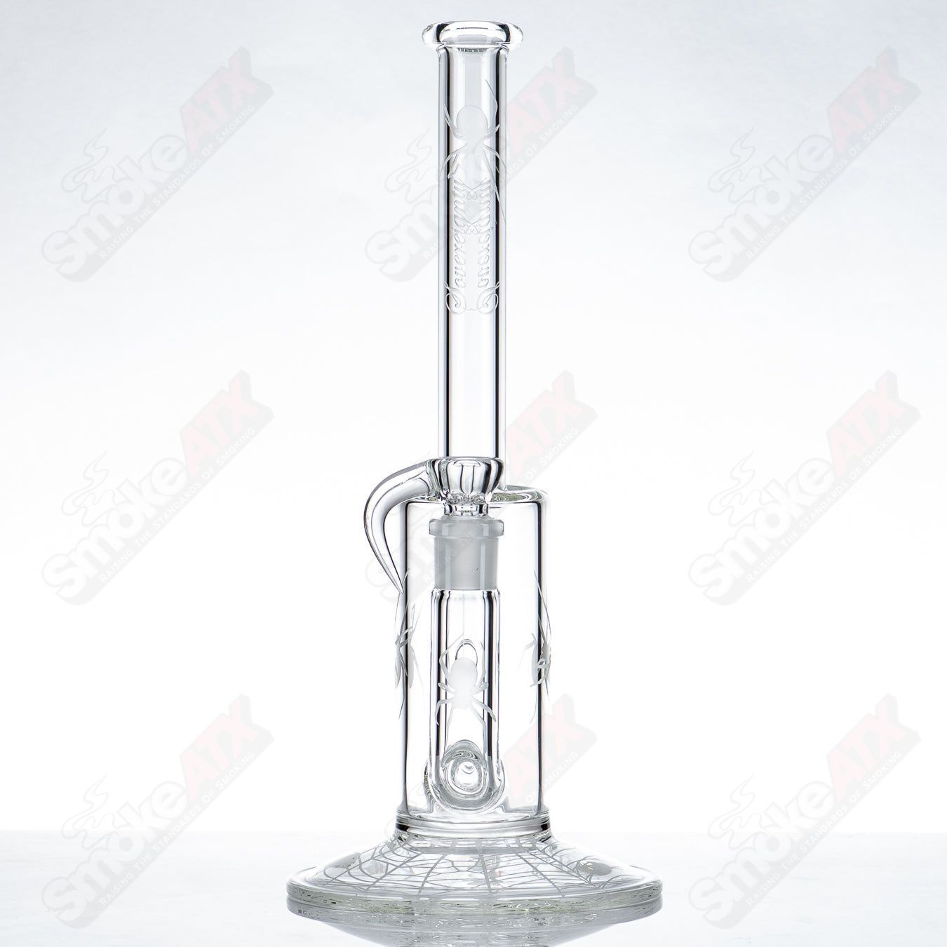 Queen Stemline Clear w/ bent neck & Halloween pattern Sovereignty - Smoke ATX 