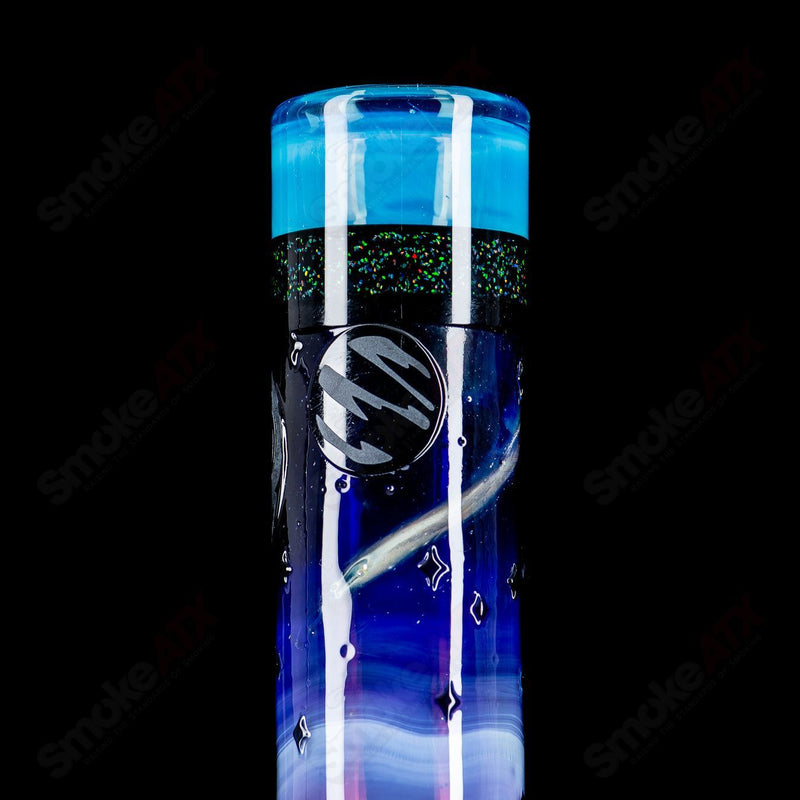 #1 Straight Tube w/ Gridded Percs by Subliminal Glass