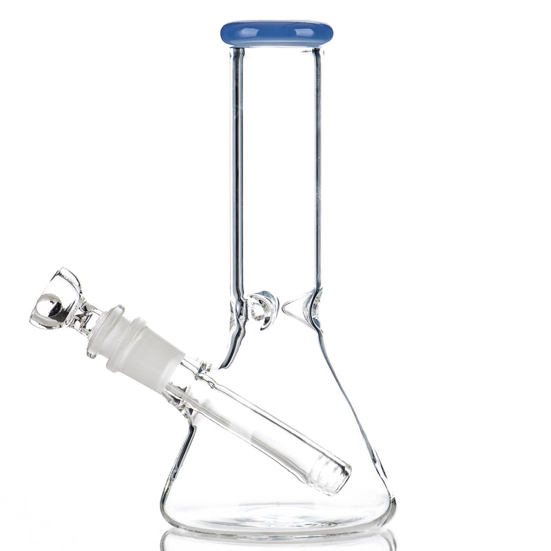 8" Color Accent Beaker (Solo) Diamond Glass - Smoke ATX