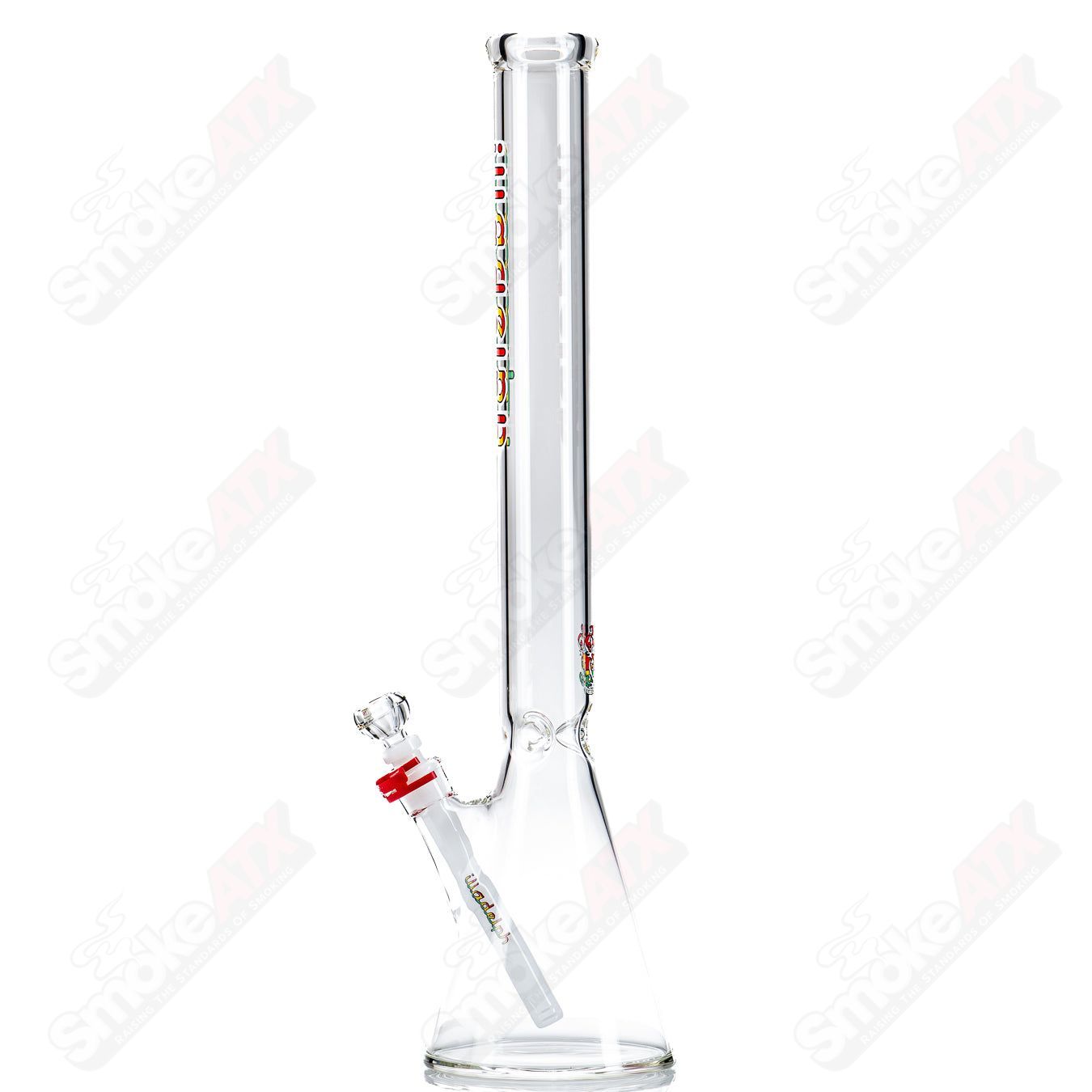 21" Tall Beaker (Rasta) Illadelph - Smoke ATX 