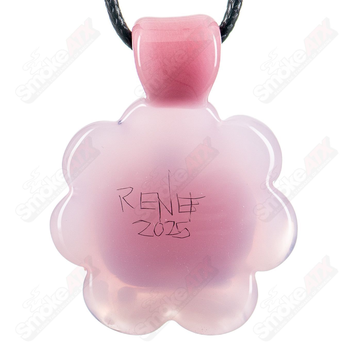 Pink Pumpkin Pendant Sweetshop Glass by Renee Patula