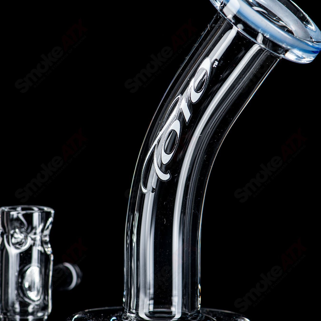 #3 14mm Mini Tree w Color Accent Toro Glass - Smoke ATX 