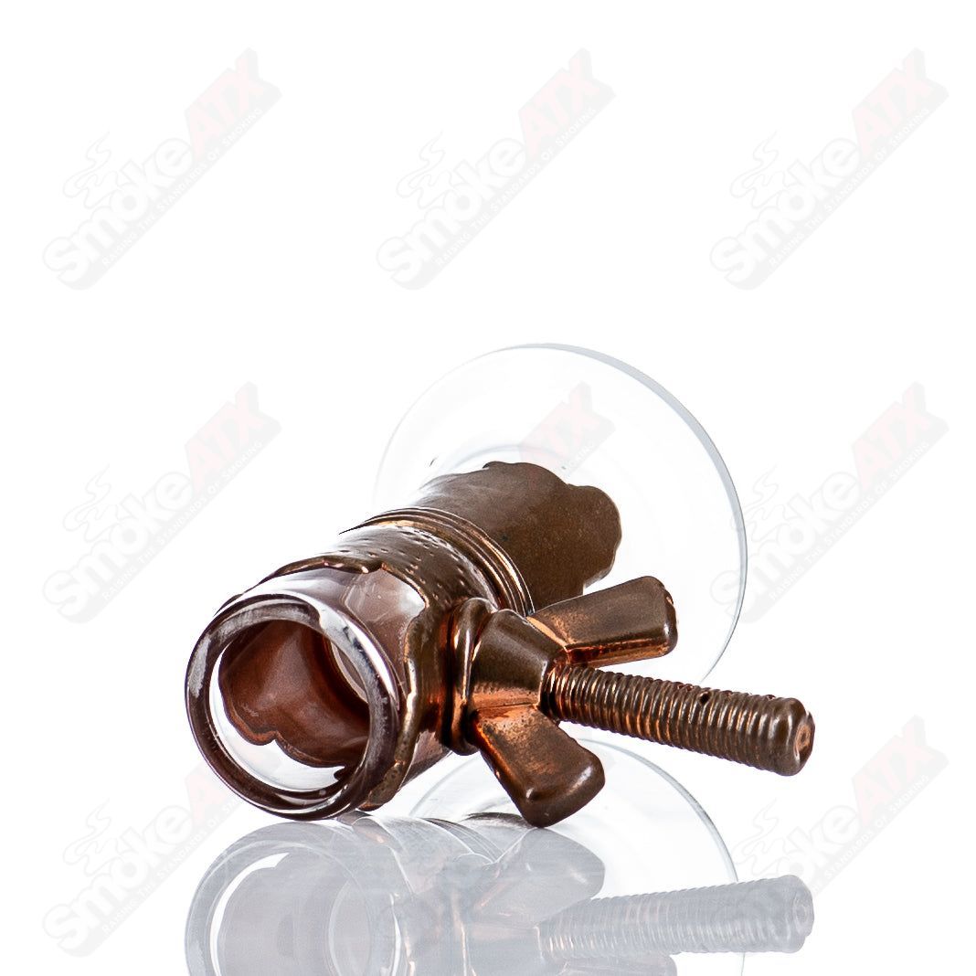 #1 14mm Plain Electroformed Dome by Snic Glass - Smoke ATX