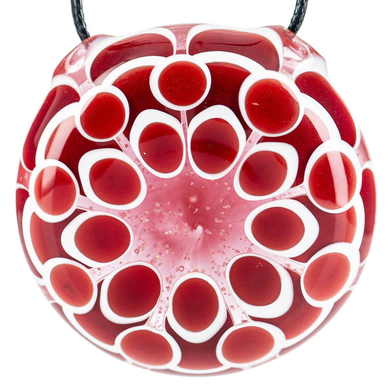 Red Dotstack Crushed Opal Pendant Rebelz X Sap