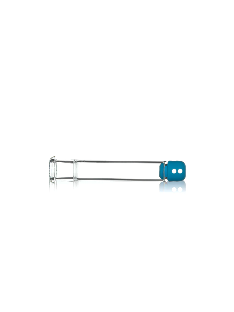 Clear/Blue Deco Beaker w Silicone Accents Grav - Smoke ATX