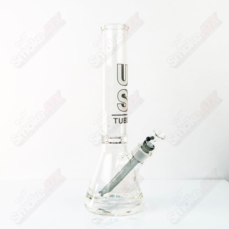 US Tubes Beaker 14" 50x5 -  Constriction - Gray Shadow Decal - Smoke ATX