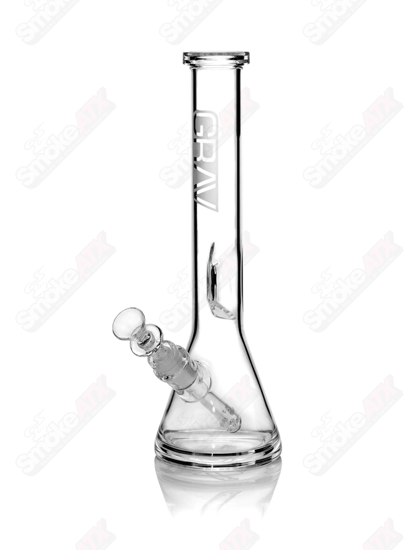 12" Medium Clear Beaker Water Pipe GRAV - Smoke ATX