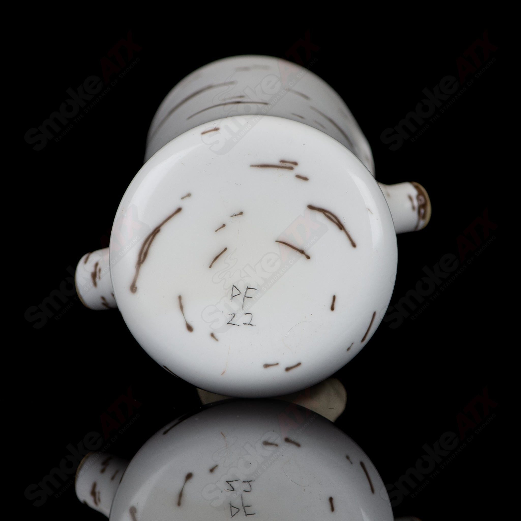 #1 Birch Poker Pipe Foster Glass - Smoke ATX