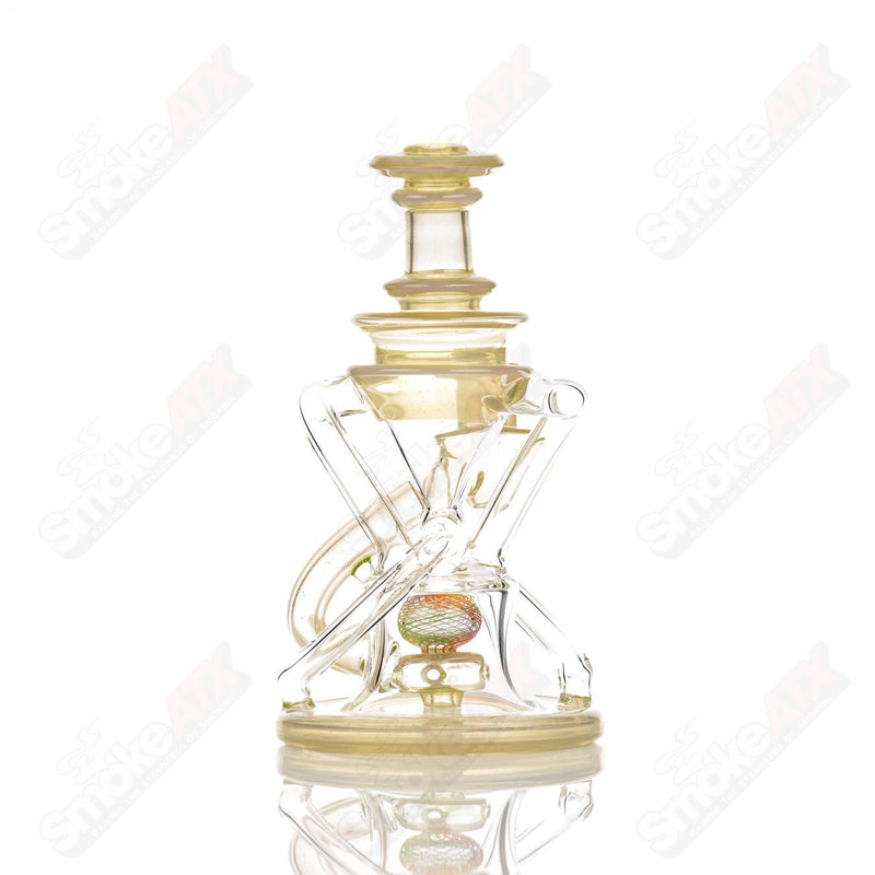 10mm V2 Double Up  Experimental Watermelon Recycler Cerio Glass - Smoke ATX