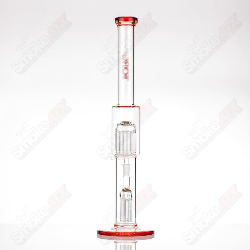 #2 18mm 7/13 Arm Perc w Worked Sections Toro Glass