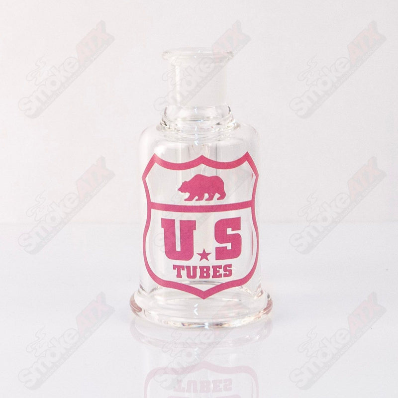 US Tubes Dry Catcher 18mm 90°  - Pink Shield Decal - Smoke ATX