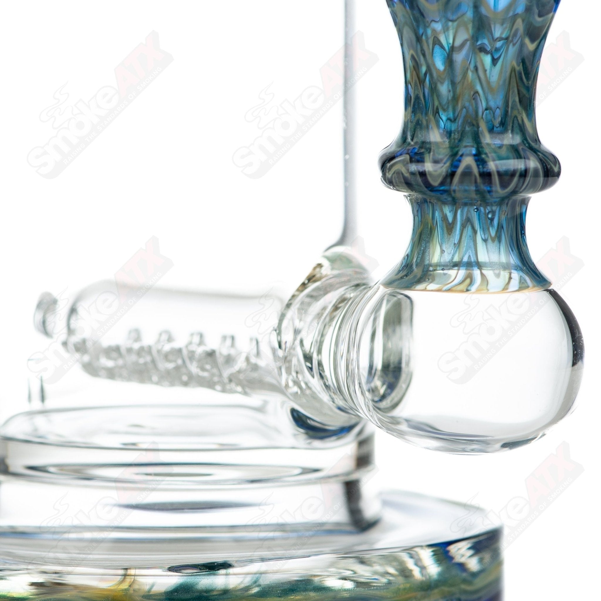 1 14mm 60mm Wrap n Rake Inline Tube Tagle Glass - Smoke ATX