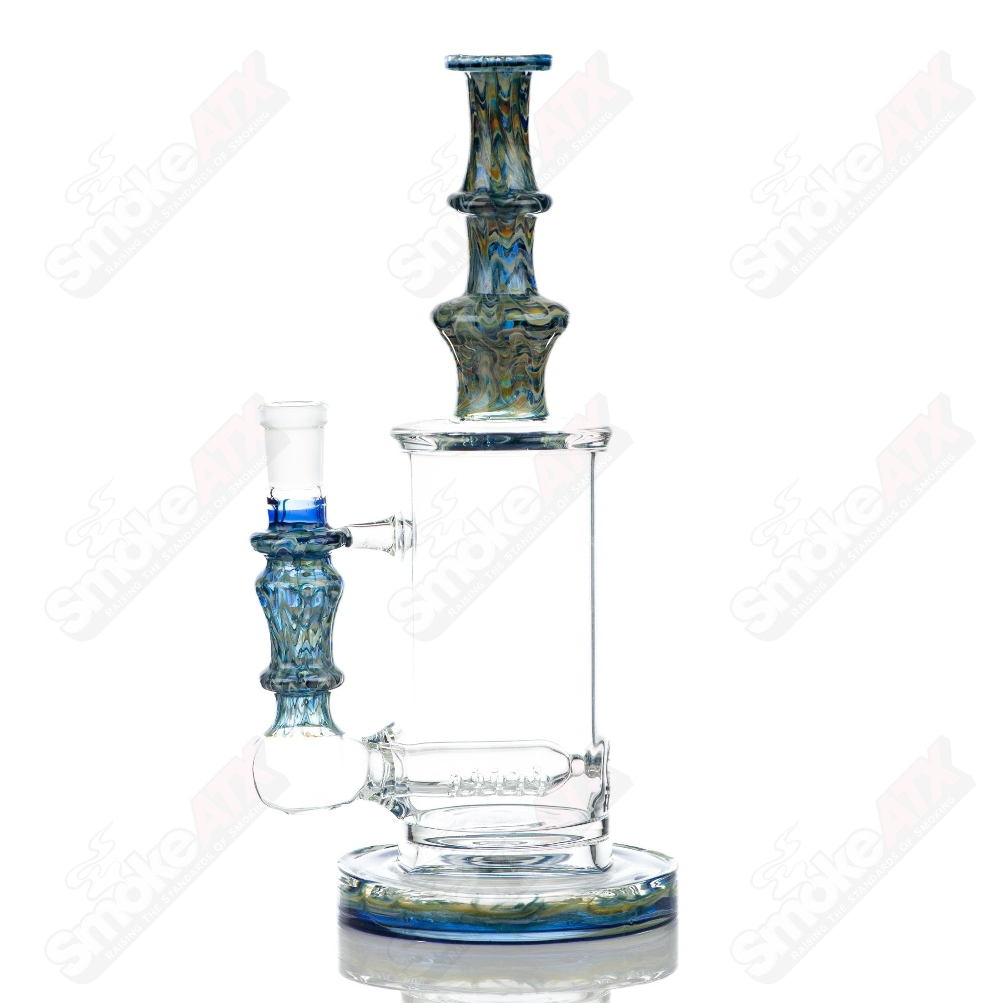 1 14mm 60mm Wrap n Rake Inline Tube Tagle Glass - Smoke ATX