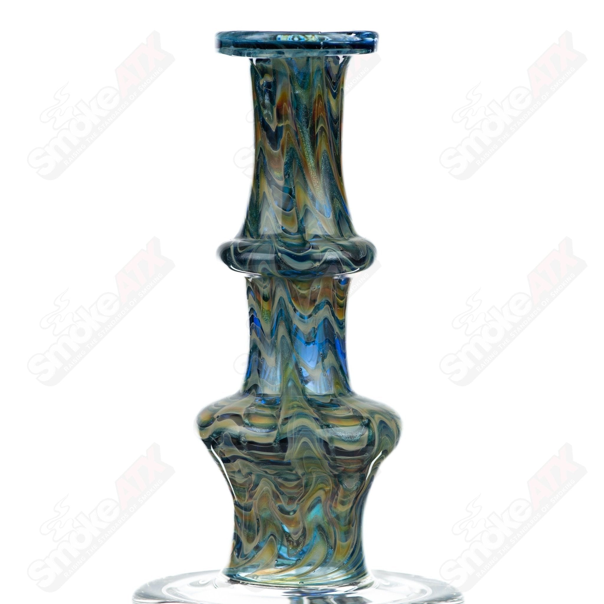 1 14mm 60mm Wrap n Rake Inline Tube Tagle Glass - Smoke ATX