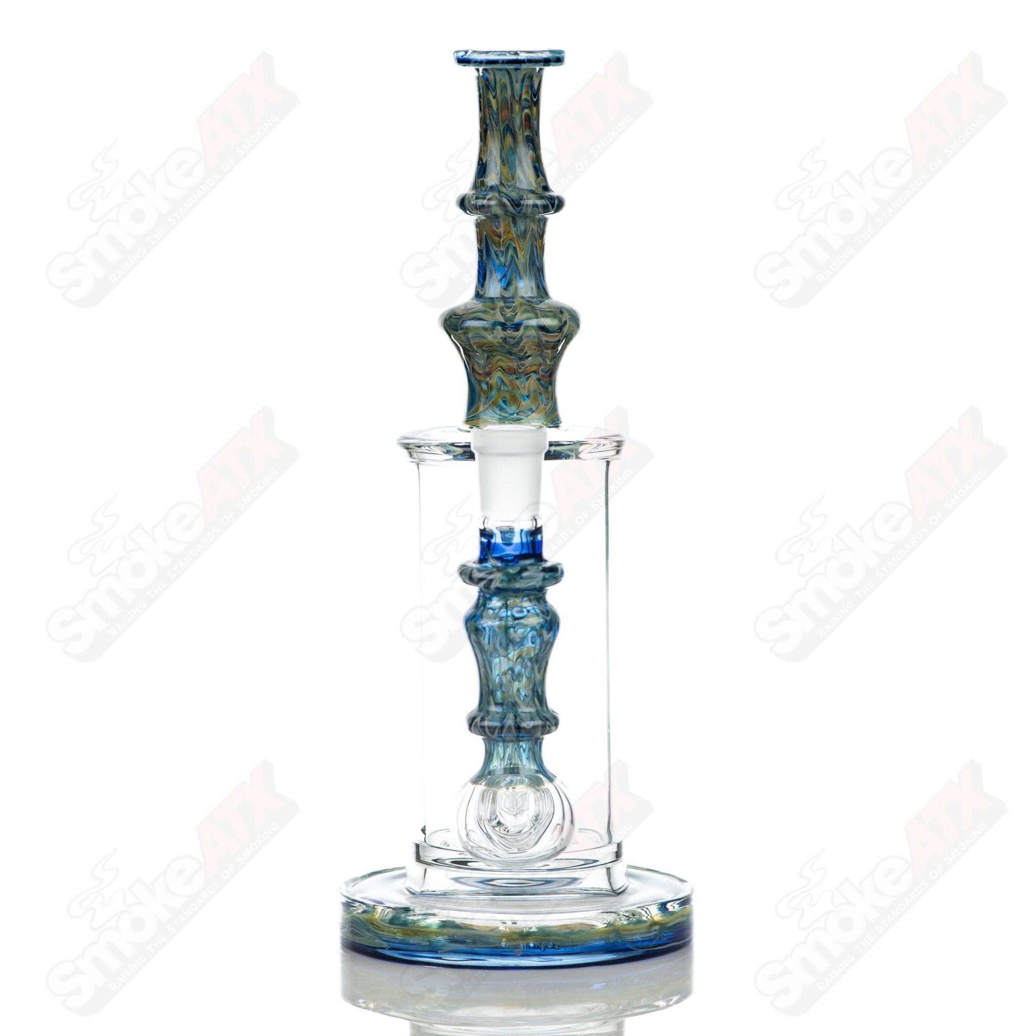 1 14mm 60mm Wrap n Rake Inline Tube Tagle Glass - Smoke ATX