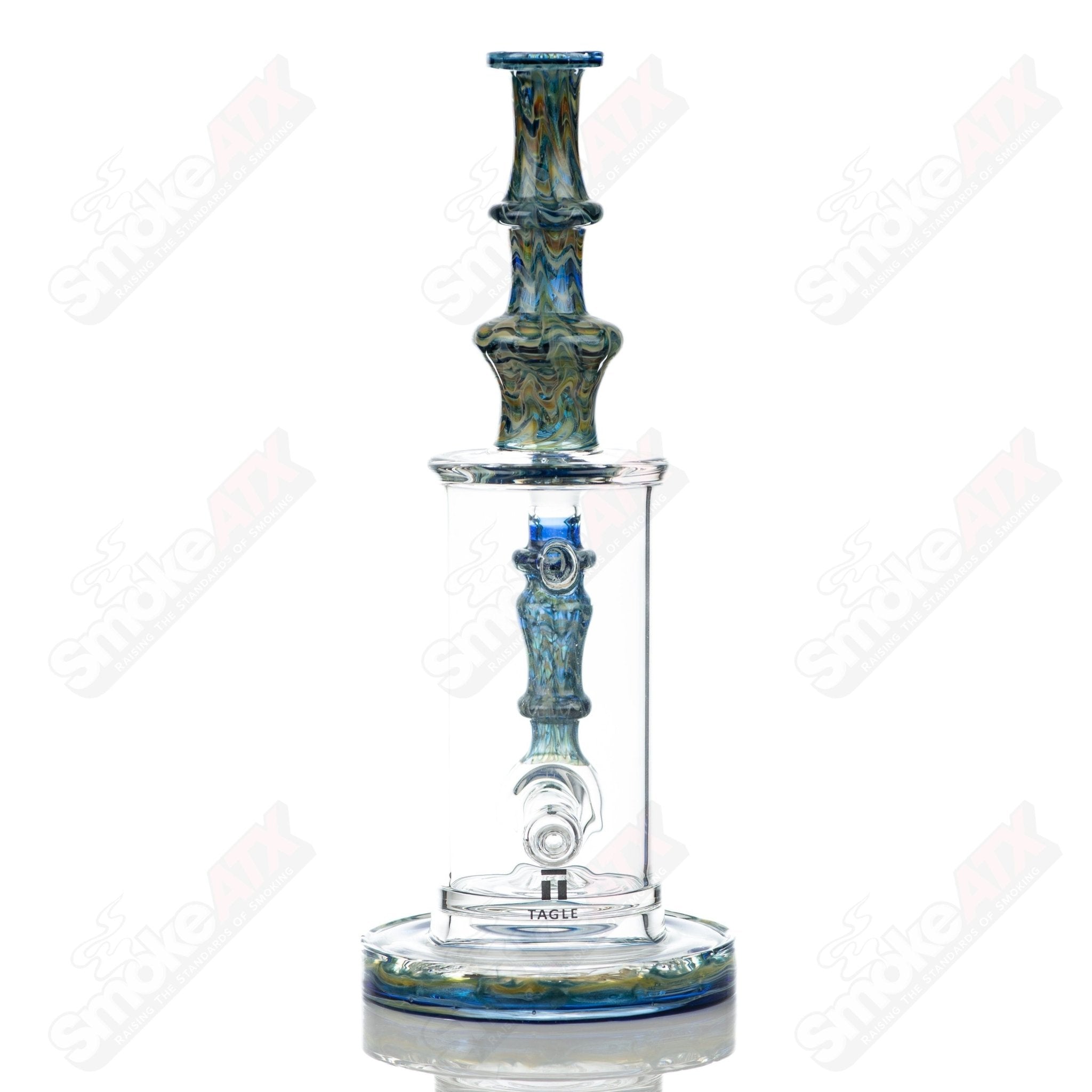 1 14mm 60mm Wrap n Rake Inline Tube Tagle Glass - Smoke ATX